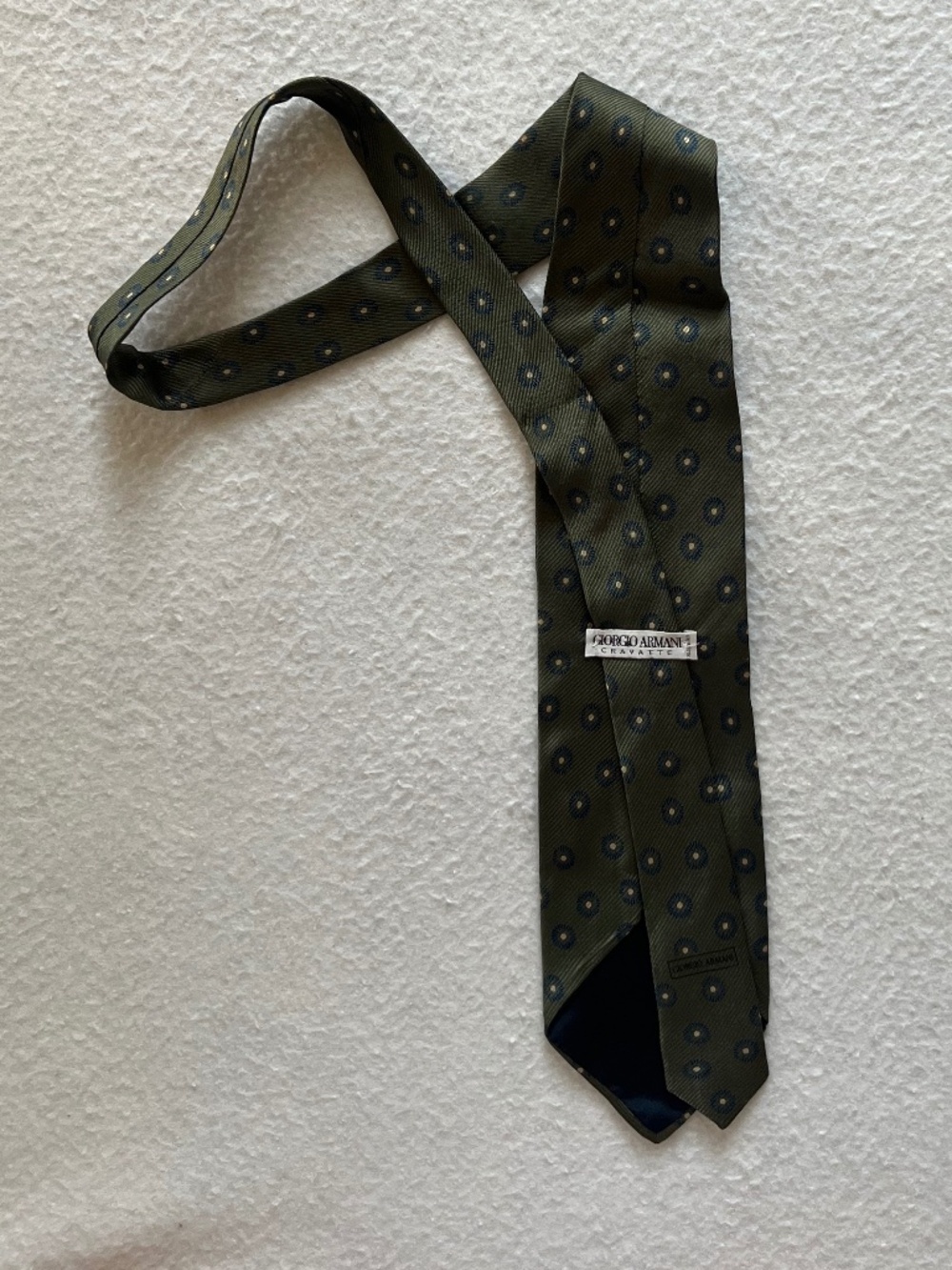 Giorgio Armani Cravatte Tie Mens Green